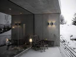 Exposed Concrete tiles for facade in cold climate