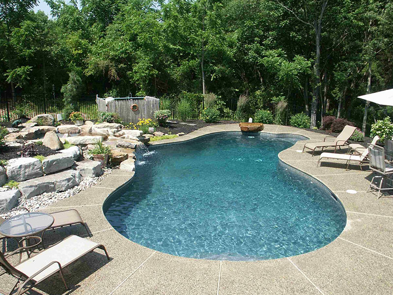 Exposed Concrete  An Ideal Choice for pool decks