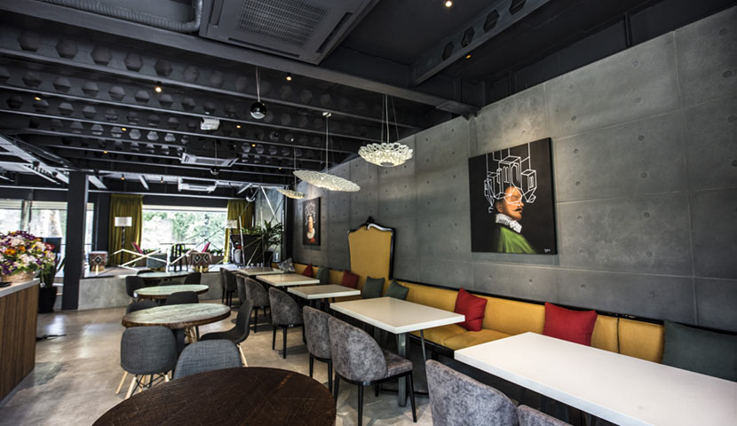 بتن اکسپوز صدراستون در طراحی رستوران