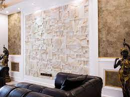 Decorating Walls with Stones deco concrete tiles