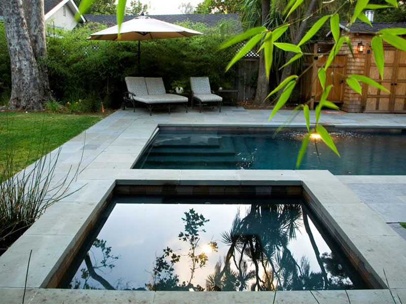 Exposed Concrete Tiles for Pool Decks